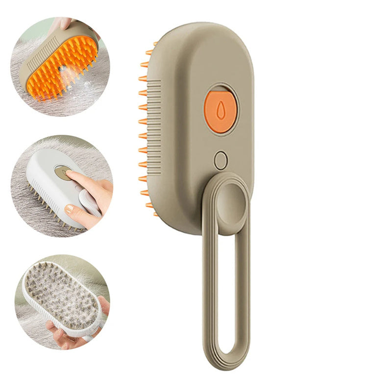 FurMist™ Premium 3-in-1 Steam Pet Brush – Groom, Detangle & Refresh Cats & Dogs