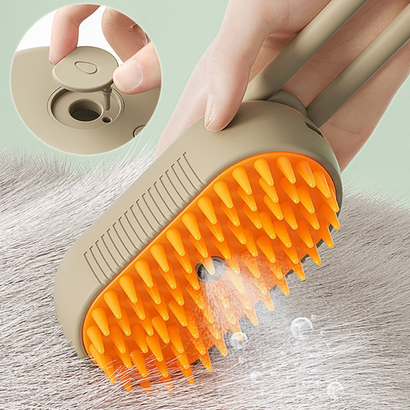 FurMist™ Premium 3-in-1 Steam Pet Brush – Groom, Detangle & Refresh Cats & Dogs