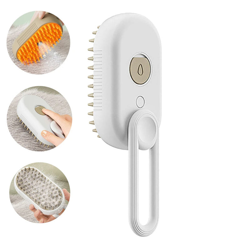 FurMist™ Premium 3-in-1 Steam Pet Brush – Groom, Detangle & Refresh Cats & Dogs